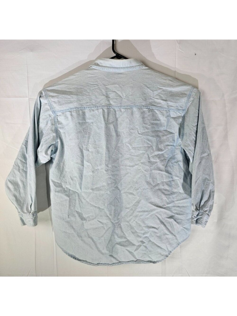 READ Vintage Mystic Blues Button Up Shirt Womens 20W Plus Long Sleeve Denim 90s - Picture 2 of 9